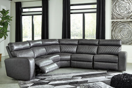 Samperstone - Power Reclining Sectional - view 13