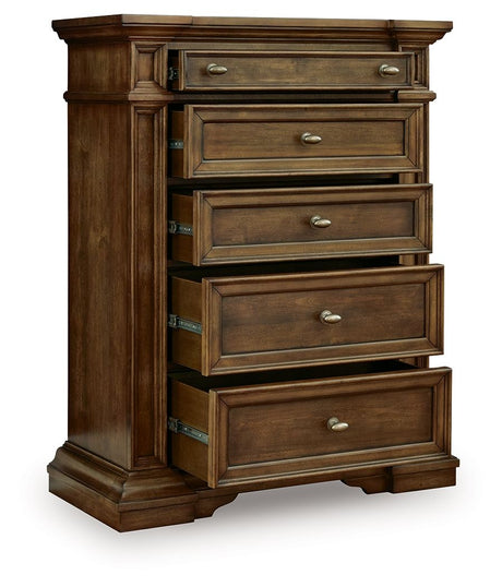 Frantanna - Five Drawer Chest - Brown - view 3