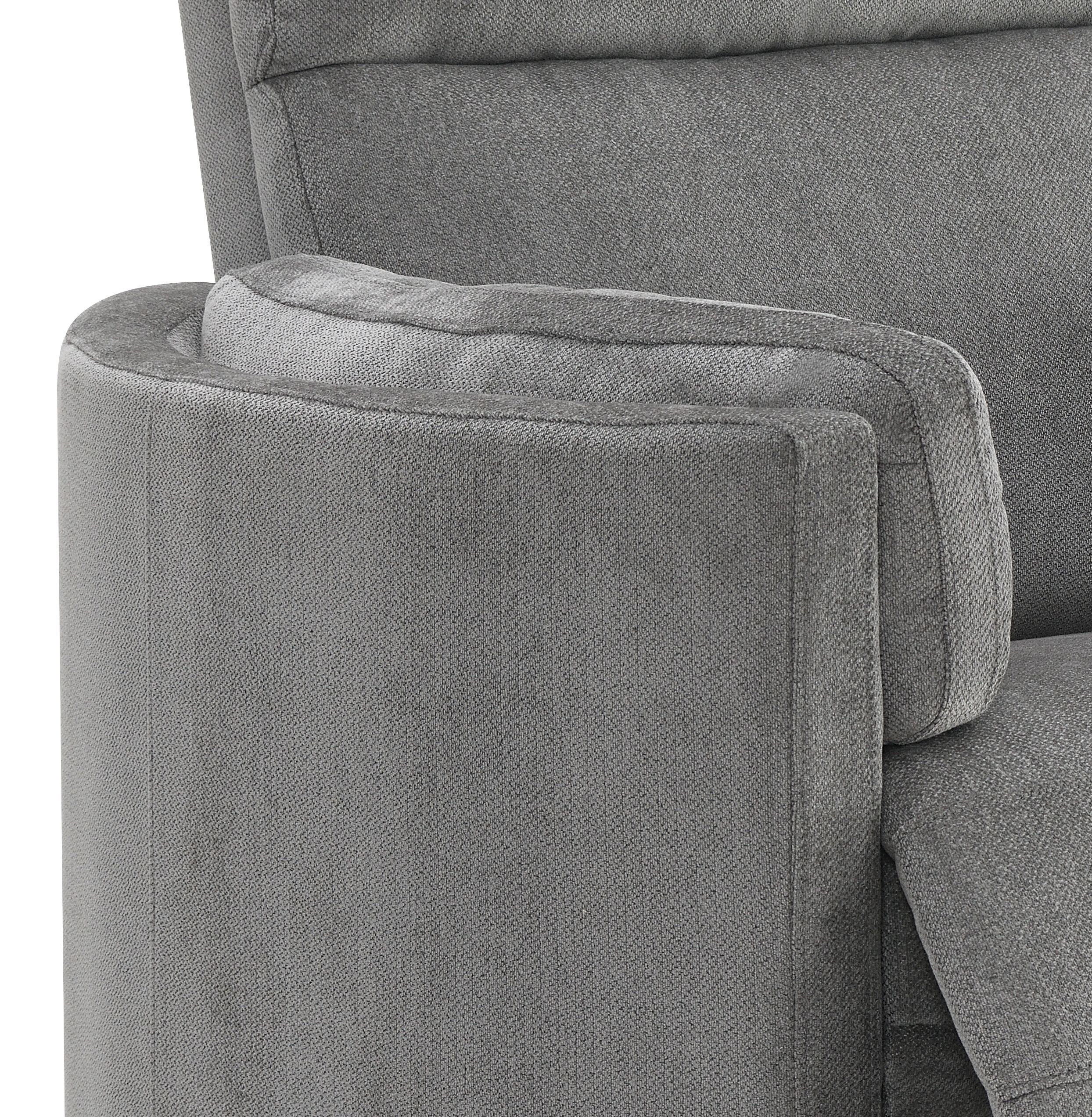 Sagen - Chenille Glider Recliner With Swivel