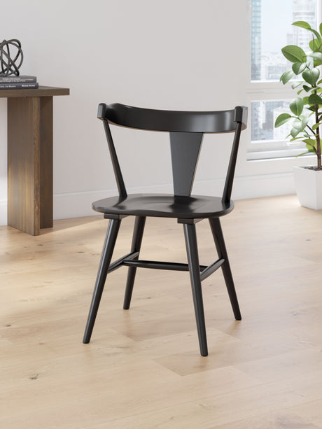 Gretlynn - Black - Dining Room Side Chair (Set of 2) by Signature Design by Ashley® | Bel Furniture