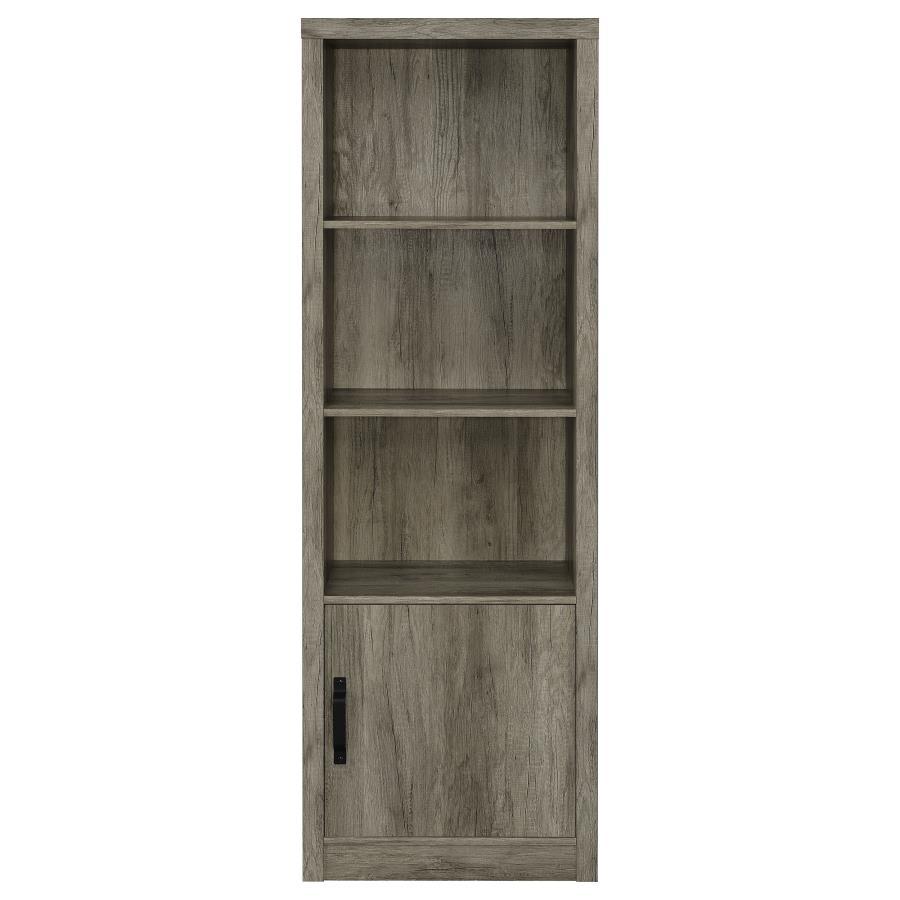 Burke - 3-Shelf Engineered Wood Media Tower - Gray Driftwood by Coaster Fine Furniture | Bel Furniture