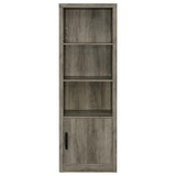Burke - 3-Shelf Engineered Wood Media Tower - Gray Driftwood by Coaster Fine Furniture | Bel Furniture