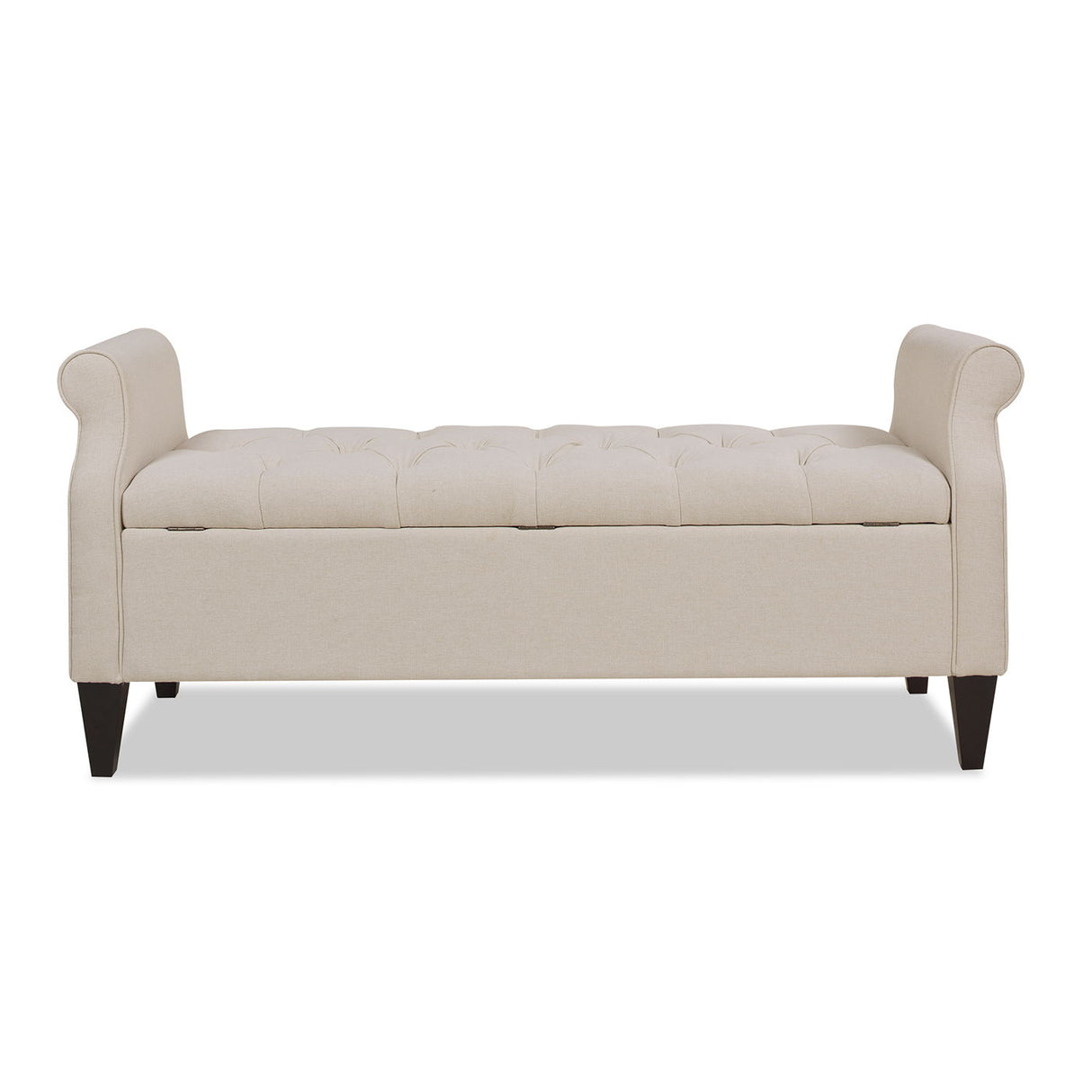 Jacqueline - Tufted Roll Arm Storage Bench by Jennifer Taylor Home | Bel Furniture