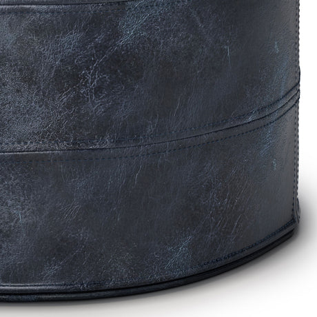 Connor - Handcrafted Round Pouf - view 10