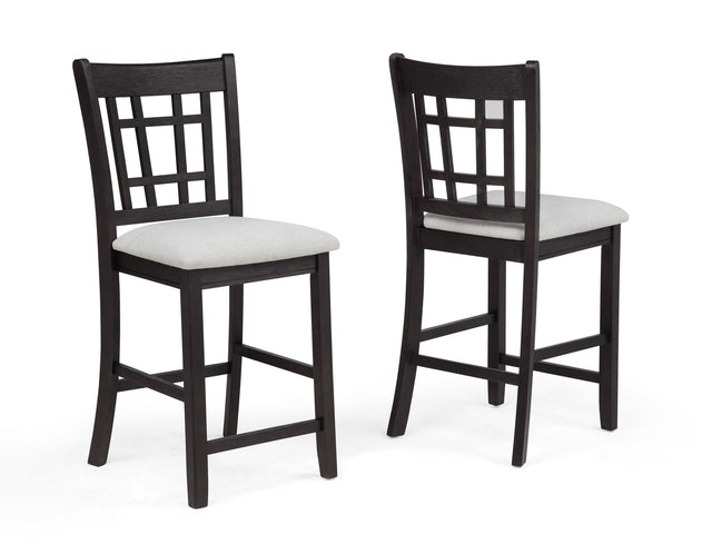 Hartwell - Counter Height Chair (Set of 2) Black by Crown Mark | Bel Furniture