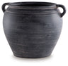 Meadie - 9" Vase Black 10"W x 9"D x 9"H by Signature Design by Ashley® | Bel Furniture