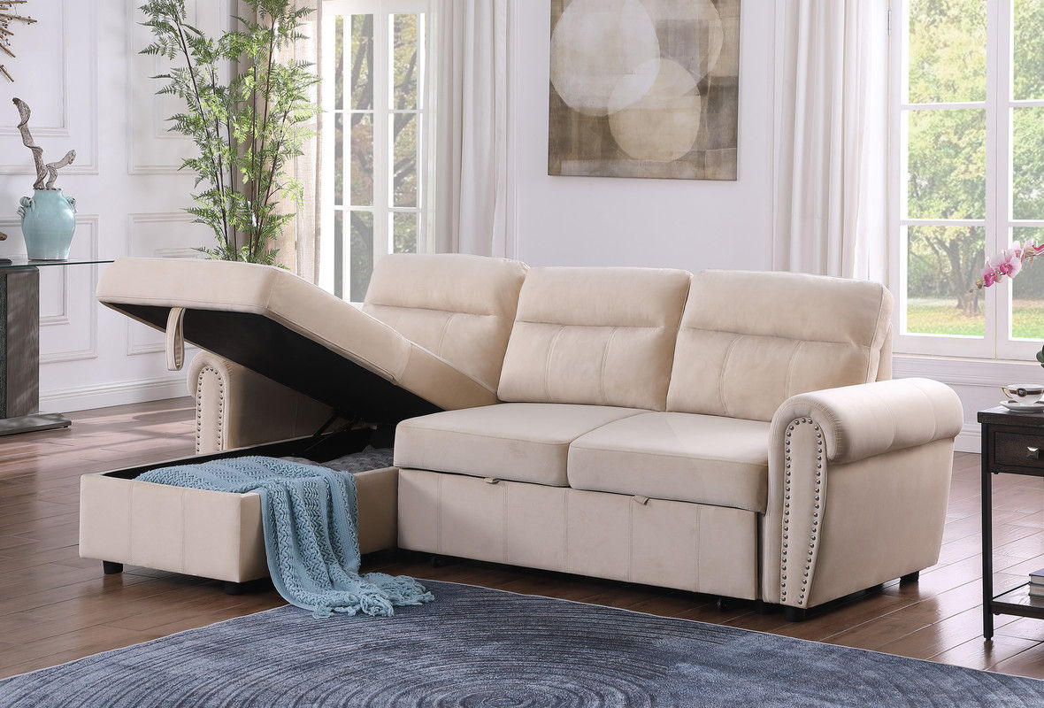 Ashton - Reversible Sleeper Sectional Sofa Chaise