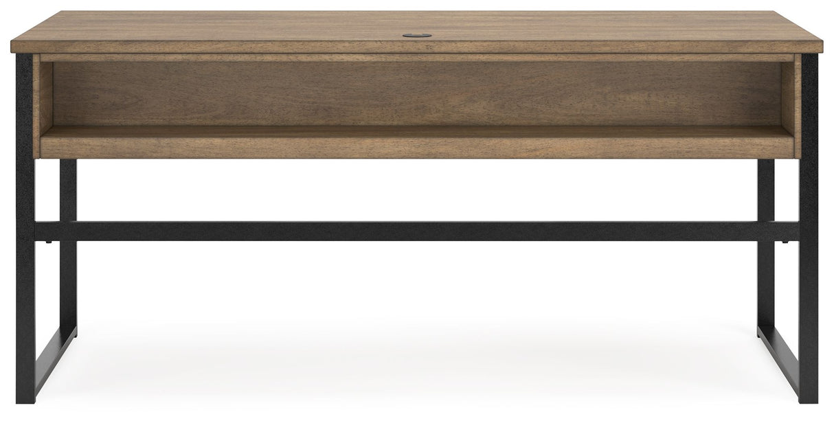Montia - Light Brown - Home Office Desk by Signature Design by Ashley® | Bel Furniture