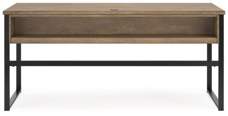 Montia - Light Brown - Home Office Desk by Signature Design by Ashley® | Bel Furniture