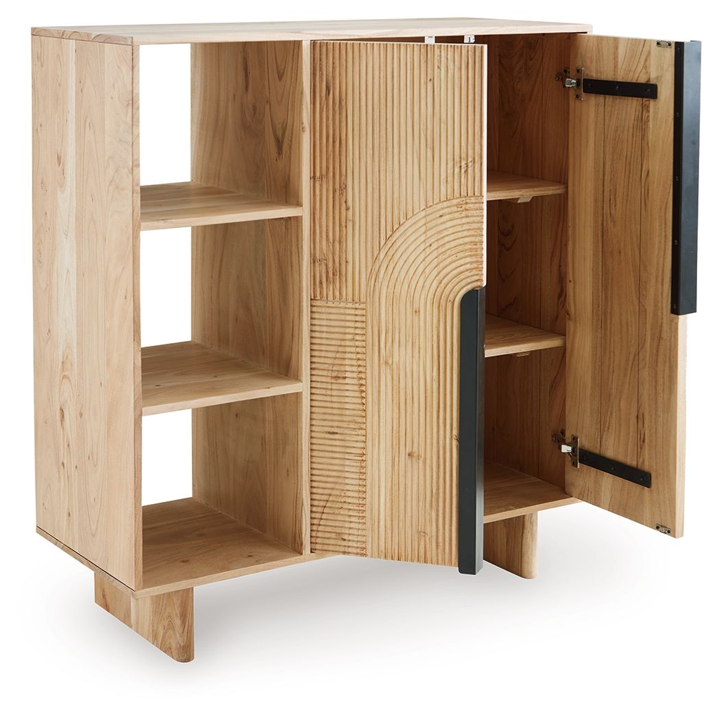 Kierwell - Natural - Accent Cabinet by Signature Design by Ashley® | Bel Furniture