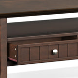 Acadian - Coffee Table With Drawer - Brown by Simpli-Home | Bel Furniture