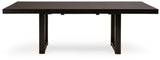 Neymorton - Dark Grayish Brown - Rectangular Dining Room Butterfly Extension Table by Signature Design by Ashley® | Bel Furniture