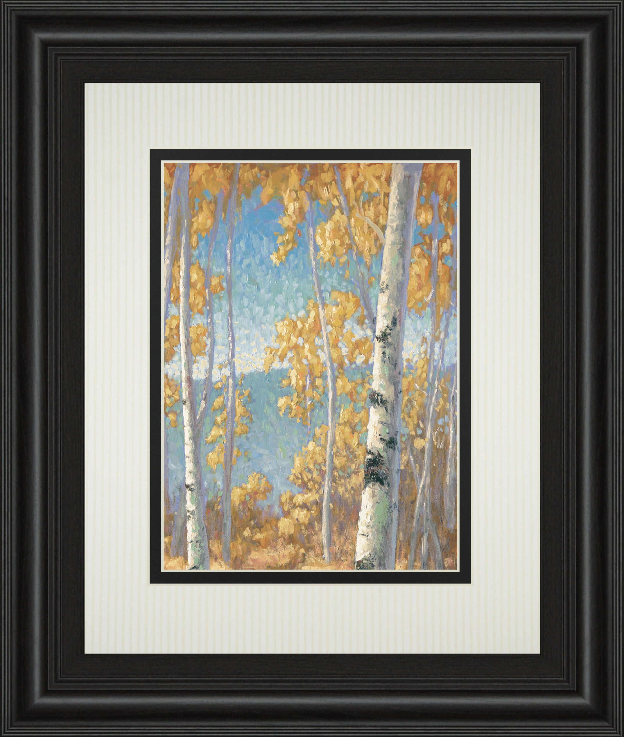 Honey Birch Il By John Macnab - Framed Print Wall Art - Yellow