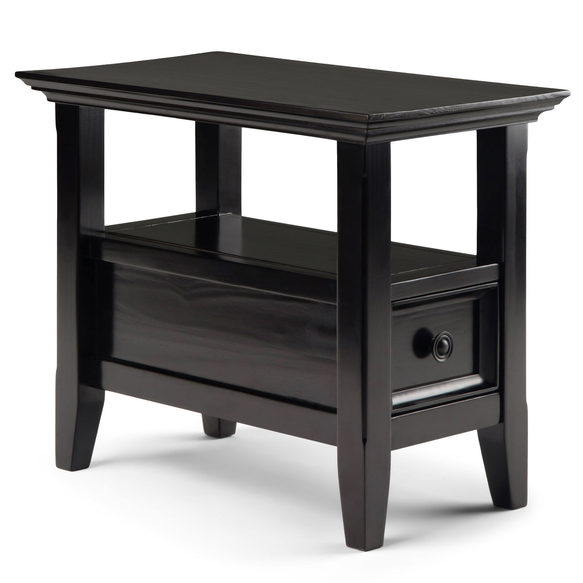Amherst - Narrow Side Table - Hickory Brown by Simpli-Home | Bel Furniture