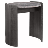 Gladstone - Round Faux Marble Top Table Dark Gray End Tables by Coaster Fine Furniture | Bel Furniture