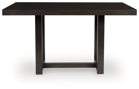 Neymorton - Dark Grayish Brown - Rectangular Dining Room Counter Table by Signature Design by Ashley® | Bel Furniture