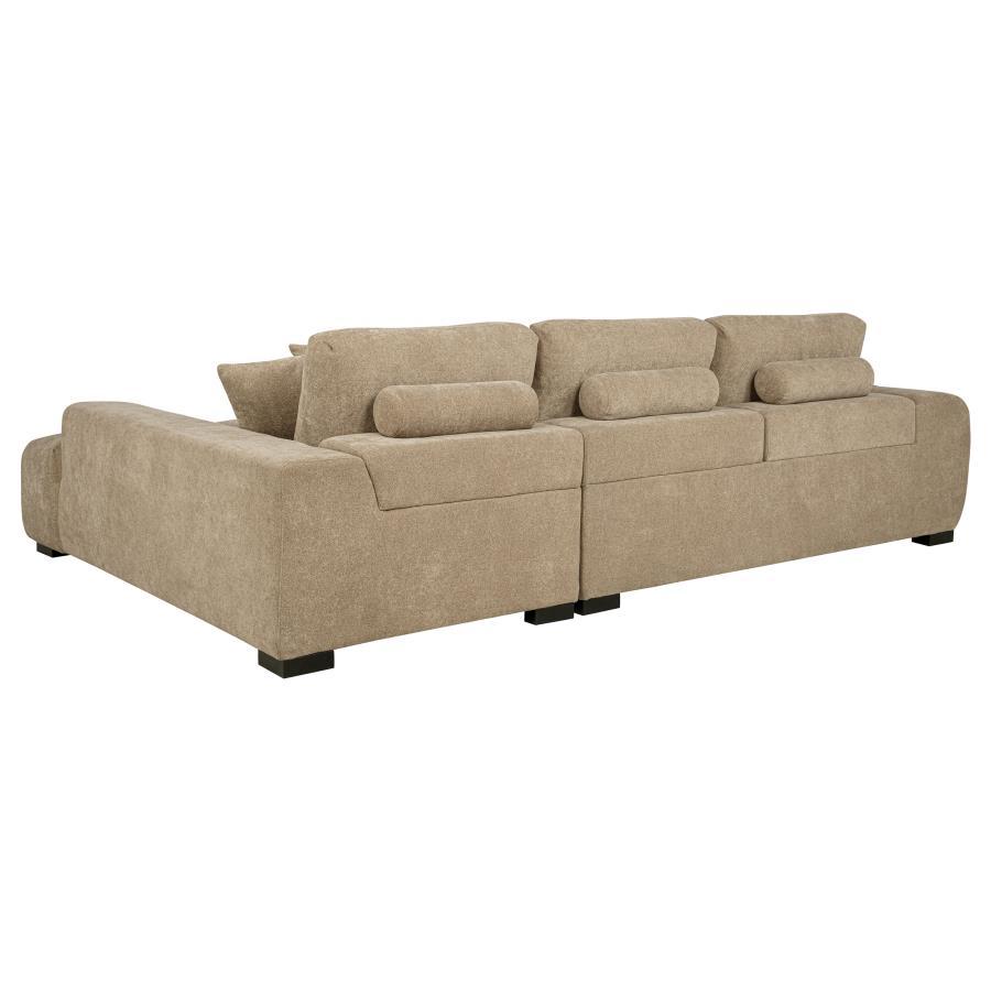 Octavia - Upholstered Sectional Chaise Sofa by Coaster Fine Furniture | Bel Furniture
