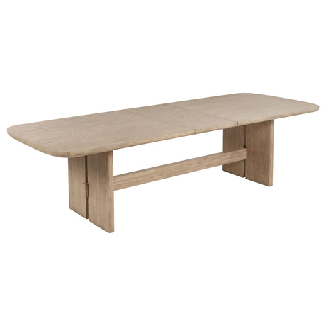 Kailani - Rectangular Wood Dining Table - Beige Oak by Coaster Fine Furniture | Bel Furniture