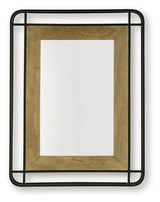 Beelman - Accent Mirror - Black / Brown