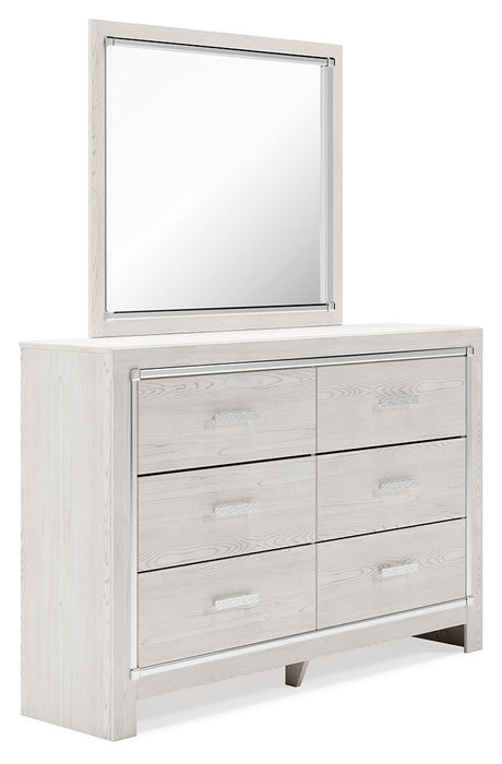 Altyra - Dresser, Mirror White Dresser & Mirror by Signature Design by Ashley® | Bel Furniture