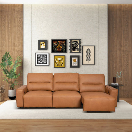 Grant - Triple Power Convertible Sofa - Cognac - view 6
