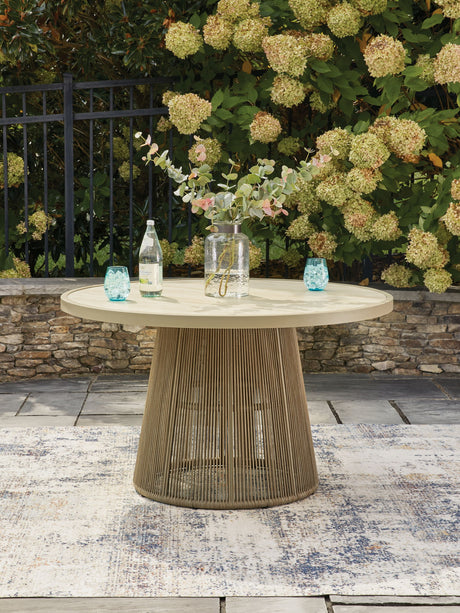 Orchard Beach - Outdoor Dining Table - Beige - view 3