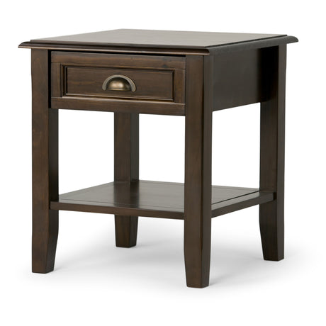 Burlington - End Table - Mahogany Brown by Simpli-Home | Bel Furniture