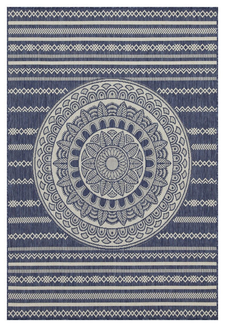 Sunshine - Indoor / Outdoor Area Rug - Polypropylene Blue 5' x 7' by Icona Home Decor | Bel Furniture