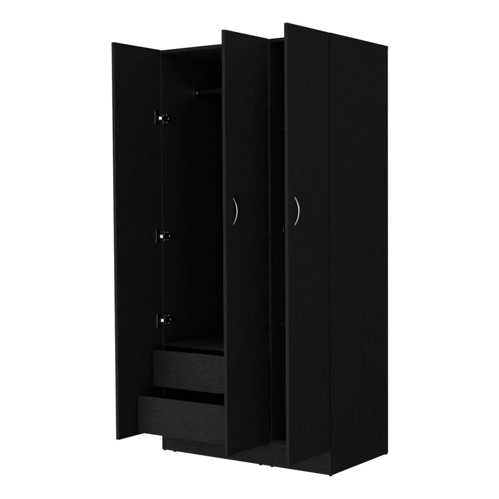 Two Drawer Dresser Combo - Black