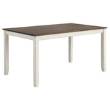 Fortress - 7 Piece Rectangular Dining Set - Vintage Vanilla by CoasterEveryday | Bel Furniture