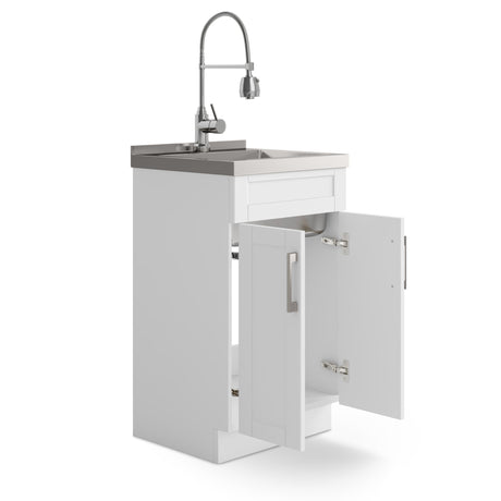 Hennessy - Deluxe Laundry Cabinet With Faucet And Stainless Steel Sink - view 13