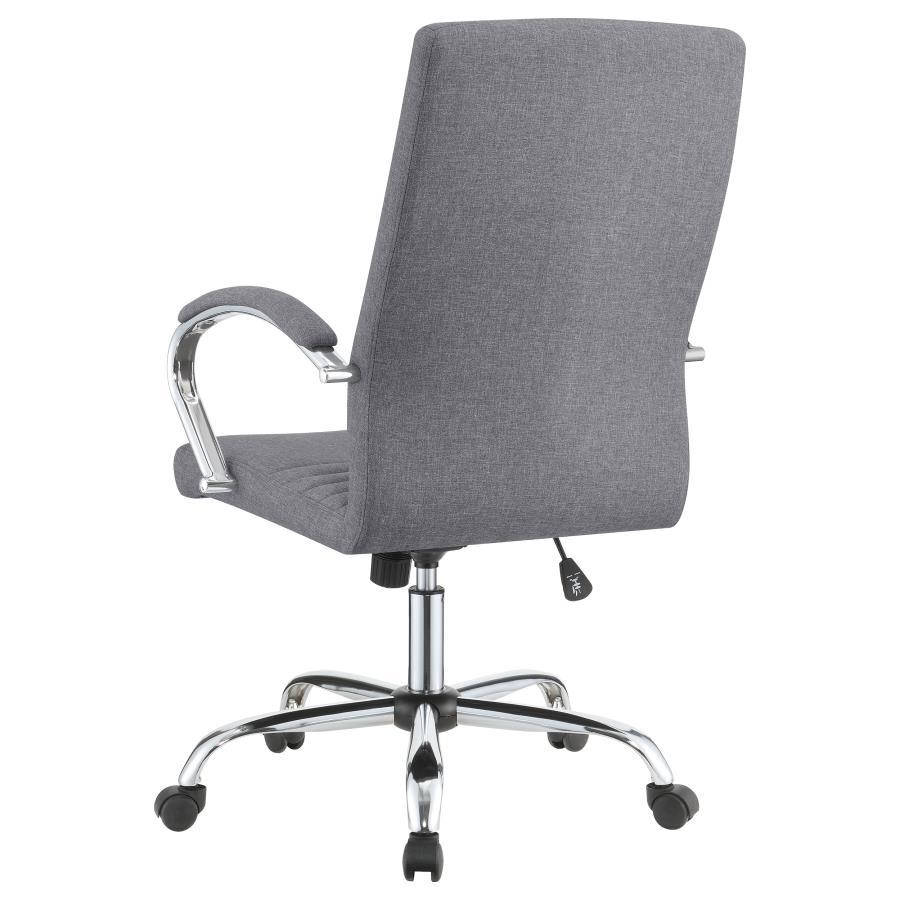 Abisko - Upholstered Adjustable Home Office Desk Chair - Gray