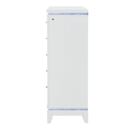 Adalid - Chest With LED Lighting - White - view 6