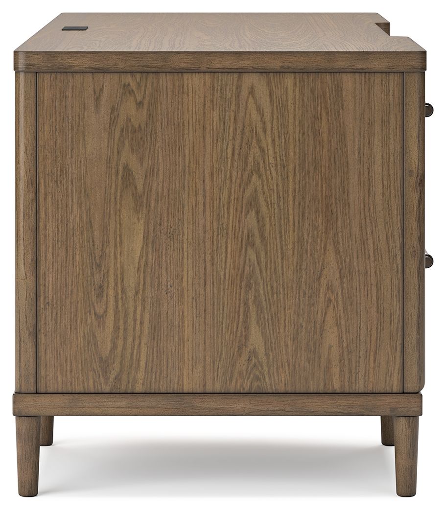 Roanhowe - Brown - Home Office Desk by Signature Design by Ashley® | Bel Furniture