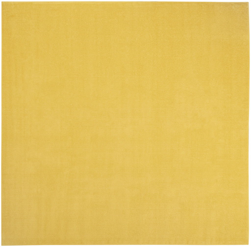 9' X 9' Square Non Skid Indoor / Outdoor Area Rug - Yellow