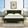 Aspen - Vertical Tufted Modern Headboard Platform Bed Set by Jennifer Taylor Home | Bel Furniture