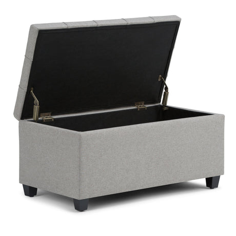 Sienna - Upholstered Storage Ottoman Bench - view 12