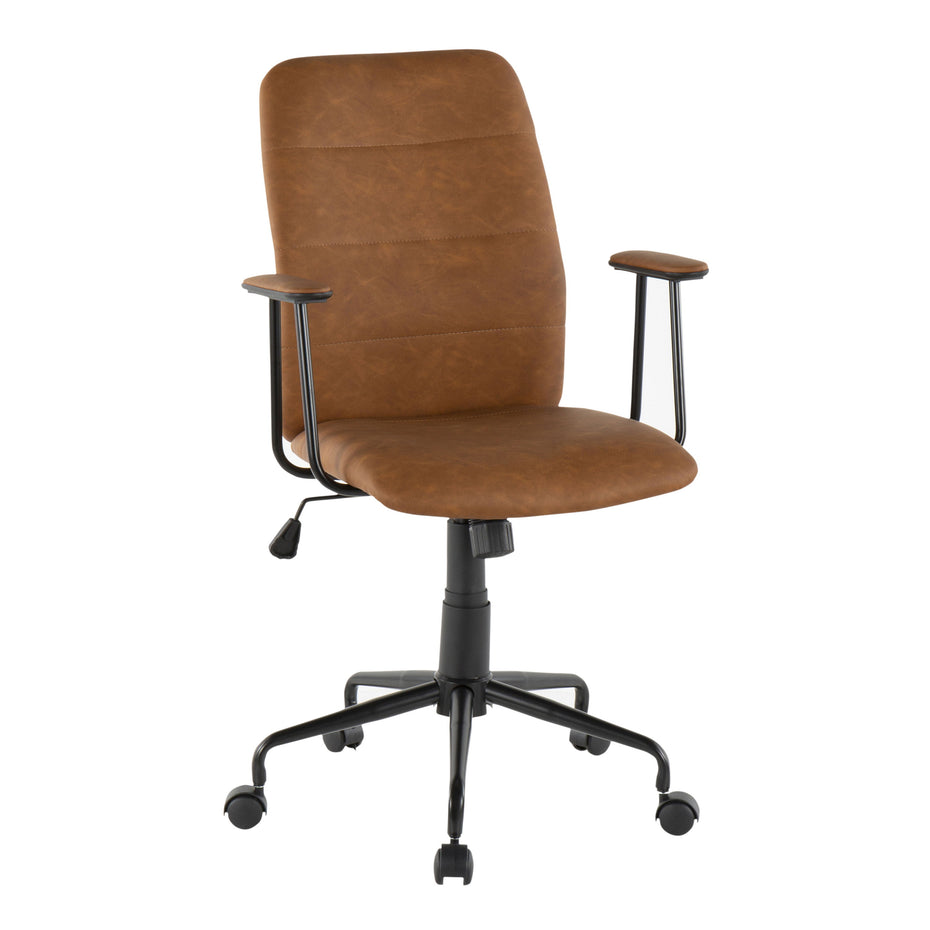 Fredrick - Contemporary Office Chair - Brown