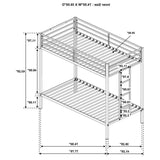 Alevera - Metal Bunk Bed With Ladder