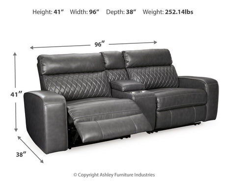 Samperstone - Power Reclining Sectional - view 14