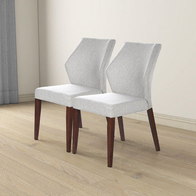 Luca - Dining Chair (Set of 2) - Light Gray by Ashcroft Furniture | Bel Furniture