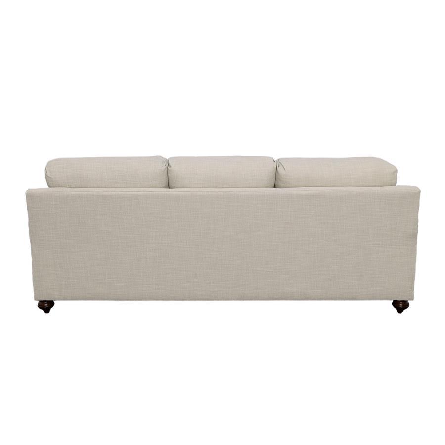 Glenn - Upholstered English Arm Sofa - Light Gray And Blue by CoasterElevations | Bel Furniture