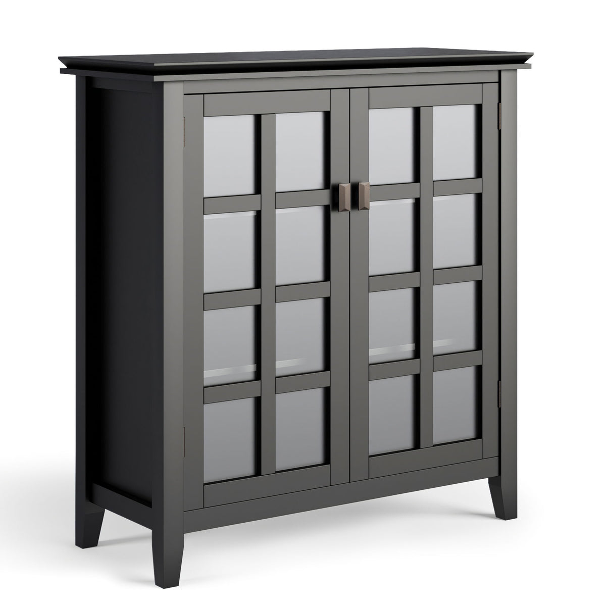 Artisan - Handcrafted Medium Storage Cabinet Black by Simpli-Home | Bel Furniture