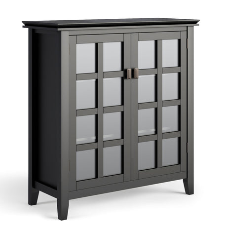 Artisan - Handcrafted Medium Storage Cabinet Black by Simpli-Home | Bel Furniture