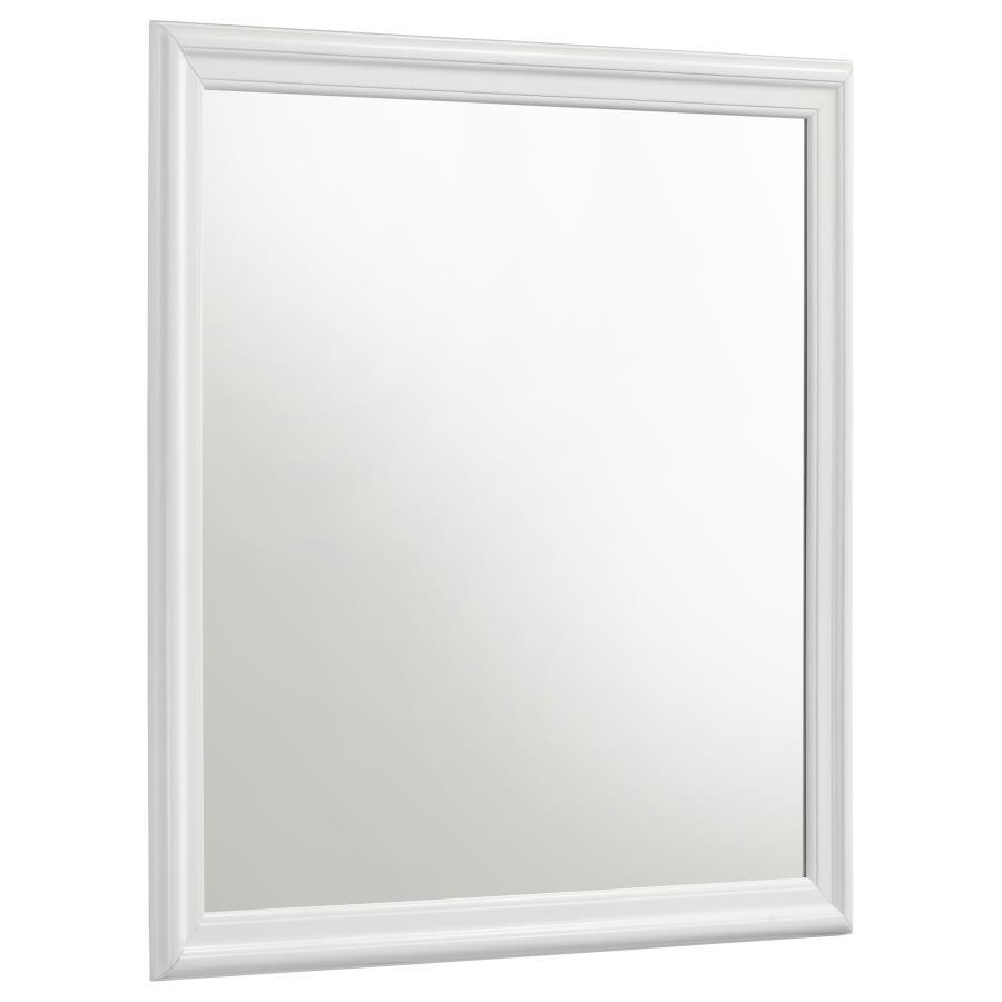 Louis - Philippe Dresser Mirror - White by Coaster Fine Furniture | Bel Furniture