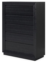 Londer - Black - Five Drawer Chest by Millennium® by Ashley | Bel Furniture