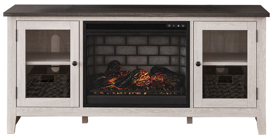 Dorrinson - TV Stand With Fireplace Insert