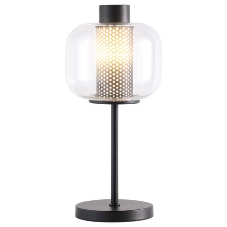 Ingrid - Glass Shade Bedside Table Lamp - Black by Coaster Fine Furniture | Bel Furniture