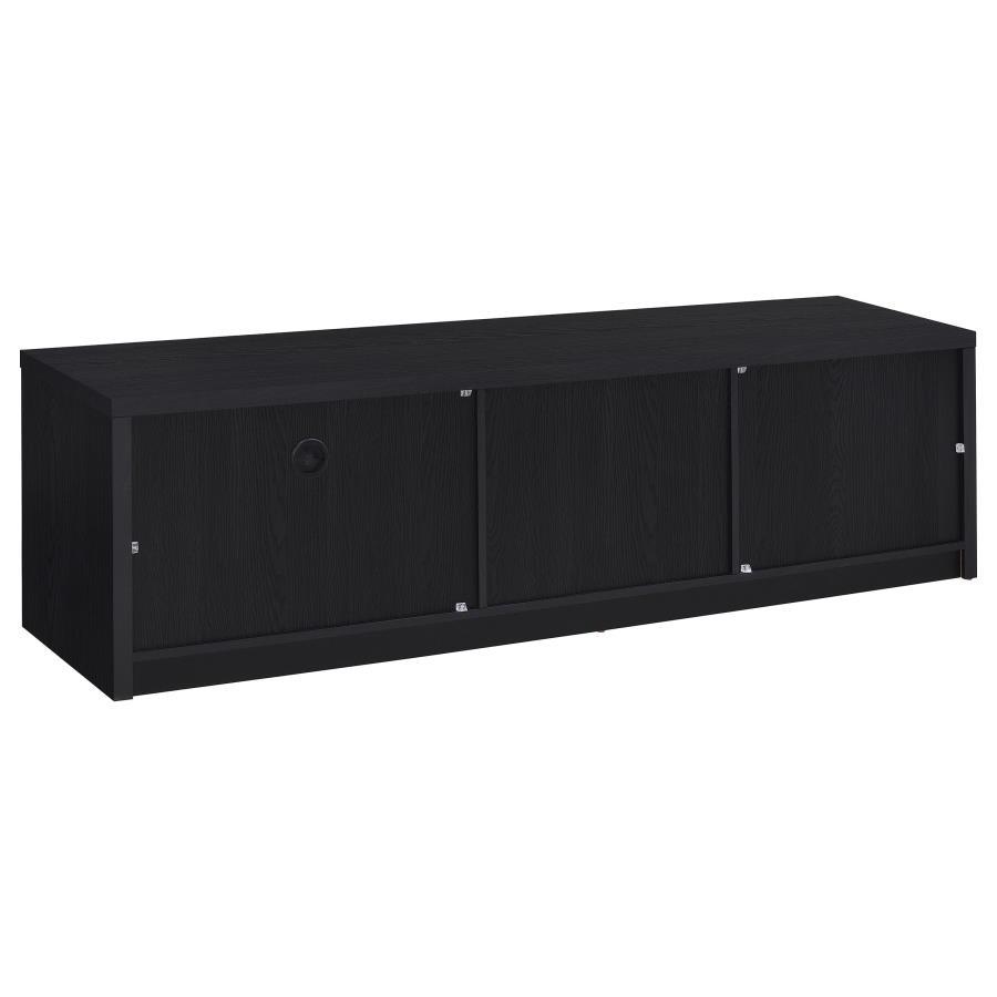 Murray - 70" 2-Door TV Stand Media Console - Black by Coaster Fine Furniture | Bel Furniture