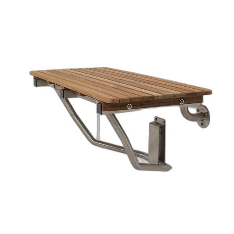 Premium, Wall Mount, Shower Bench - Teak